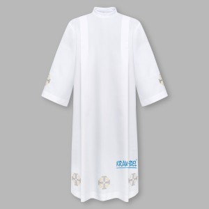 Alba kapłańska haftowana - krzyż 