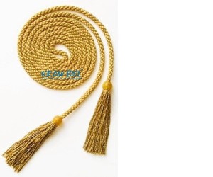 Cingulum sznur do alby  złoty/ugrowy 2m