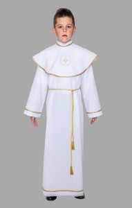 Alba komunijna z peleryną