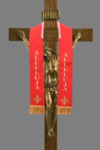 Stuła haftowana na krzyż  - WIELKANOCNA